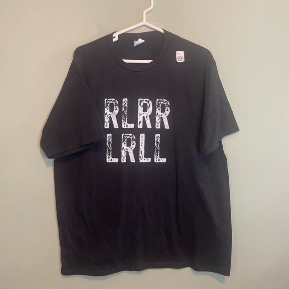NWT Men Paradiddle Drummer Musician Drumming Band Crewneck T-Shirt Black Size XL - Picture 1 of 6